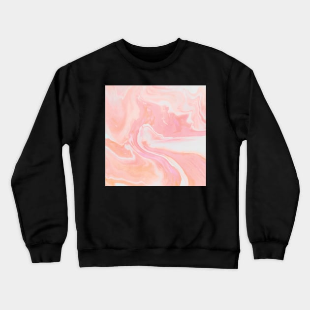 Abstract Pink Oil Crewneck Sweatshirt by edwardecho
